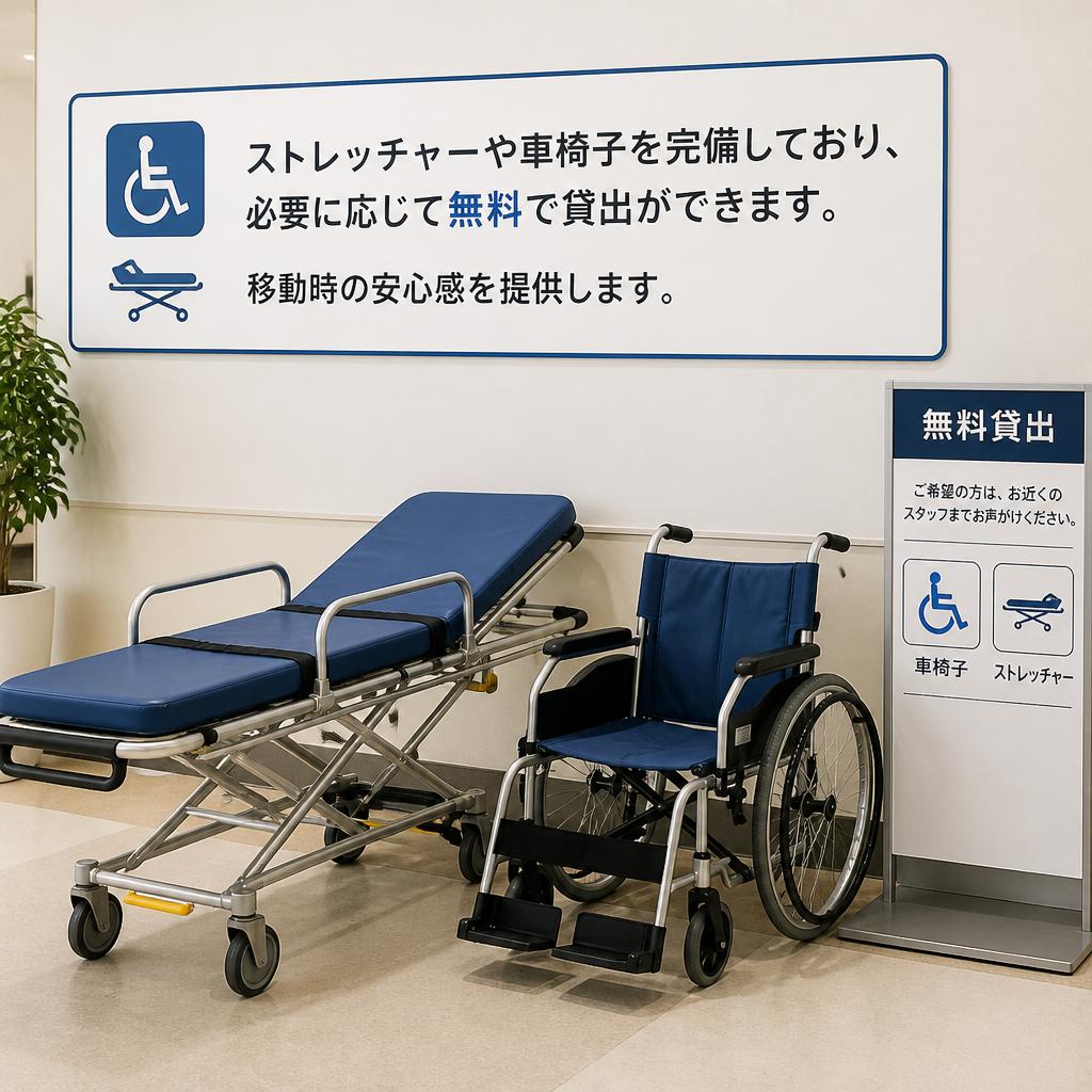ストレッチャー・車椅子のご用意