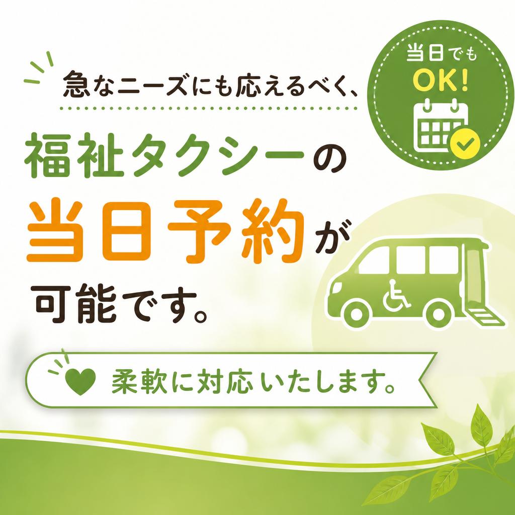 集患サポート!安心の当日予約
