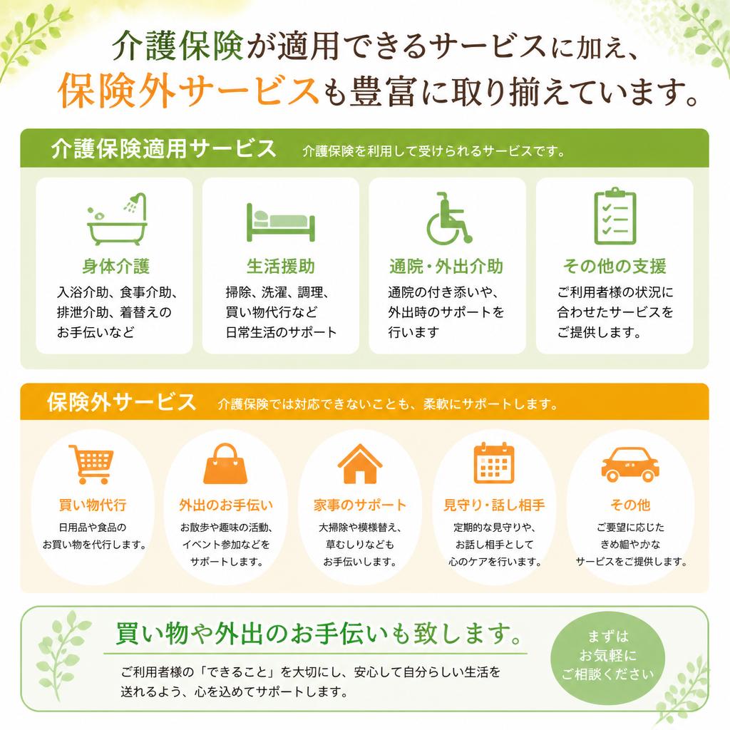 介護保険外サービスのご案内