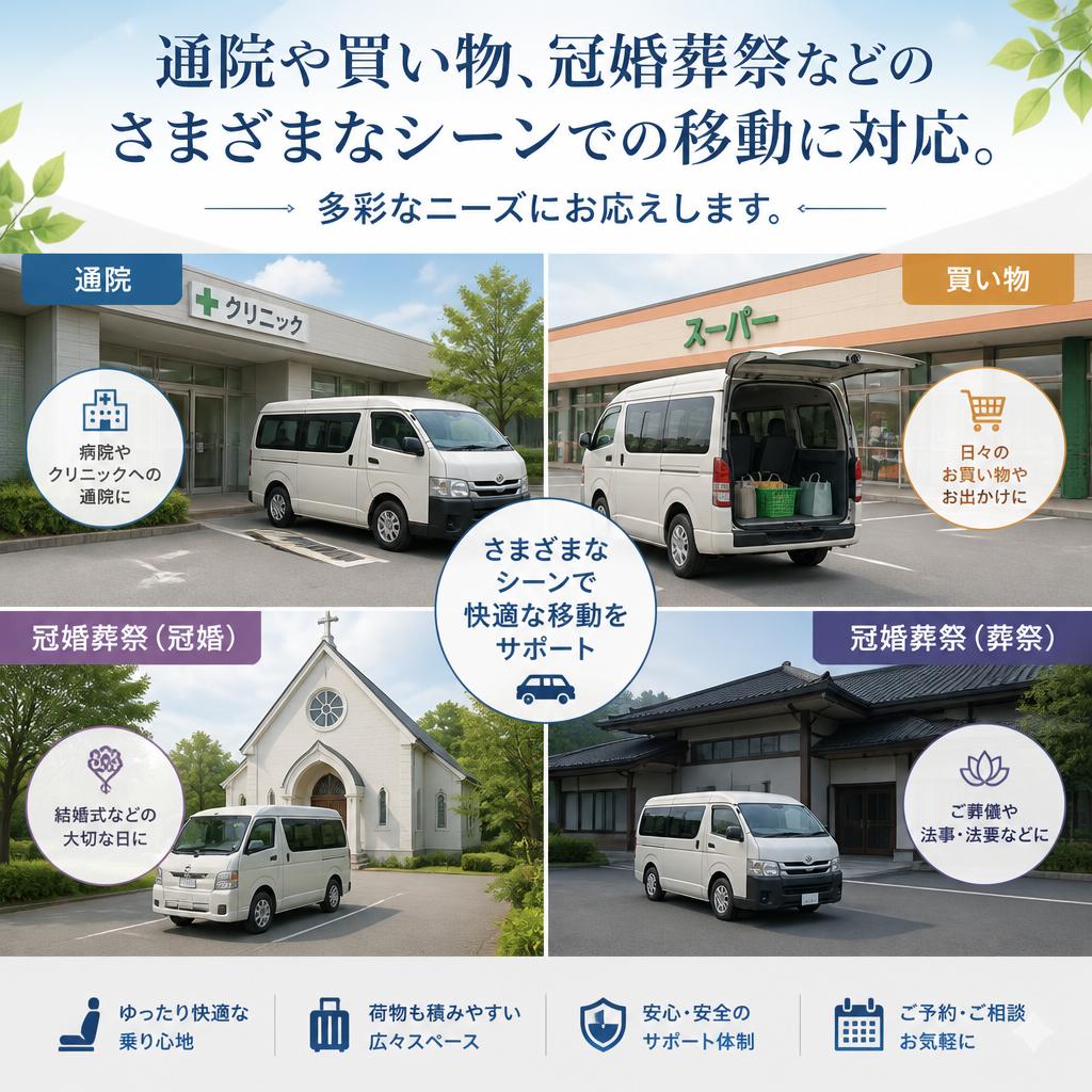 幅広い移動手段