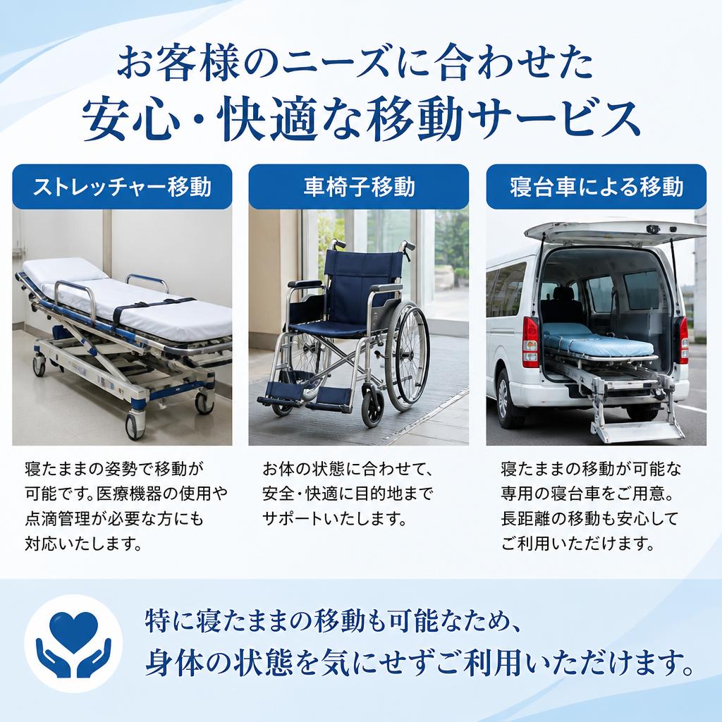 多様な移動手段に対応