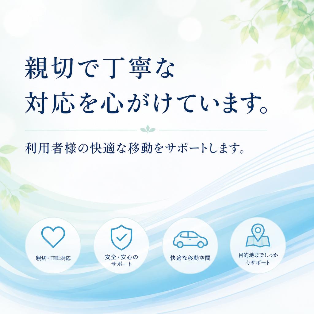 親切丁寧なサービス
