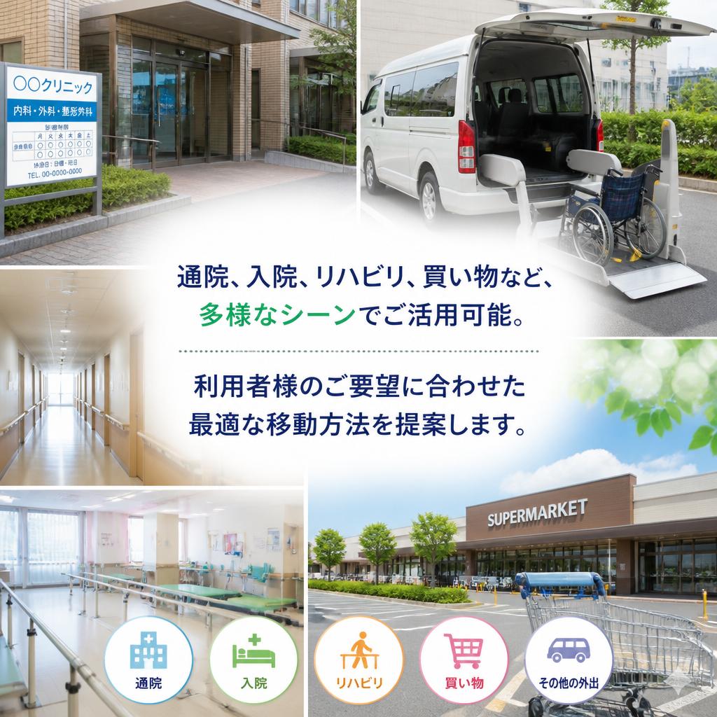 様々な移動のニーズに応じた柔軟なサービス