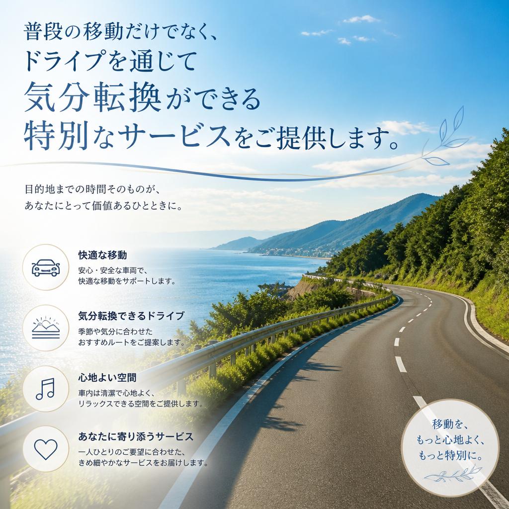気分転換のドライブ体験