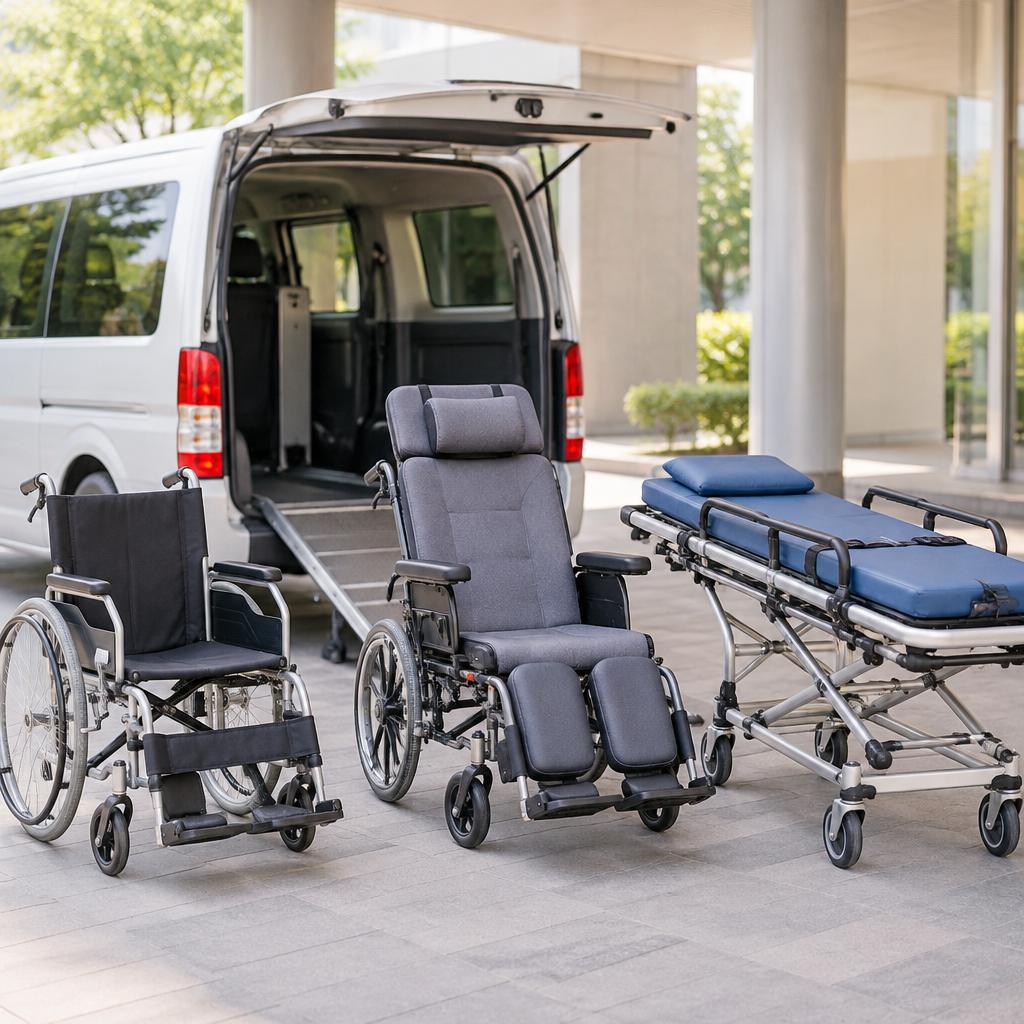 車椅子もストレッチャーも。体の状態に合わせた移動をお手伝い